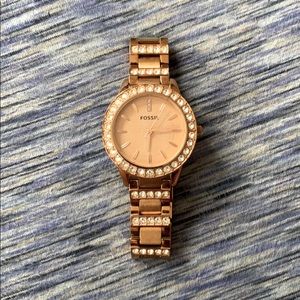 Rose Gold Fossil Boyfriend Watch